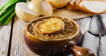 Puff Pastry over French Onion Soup