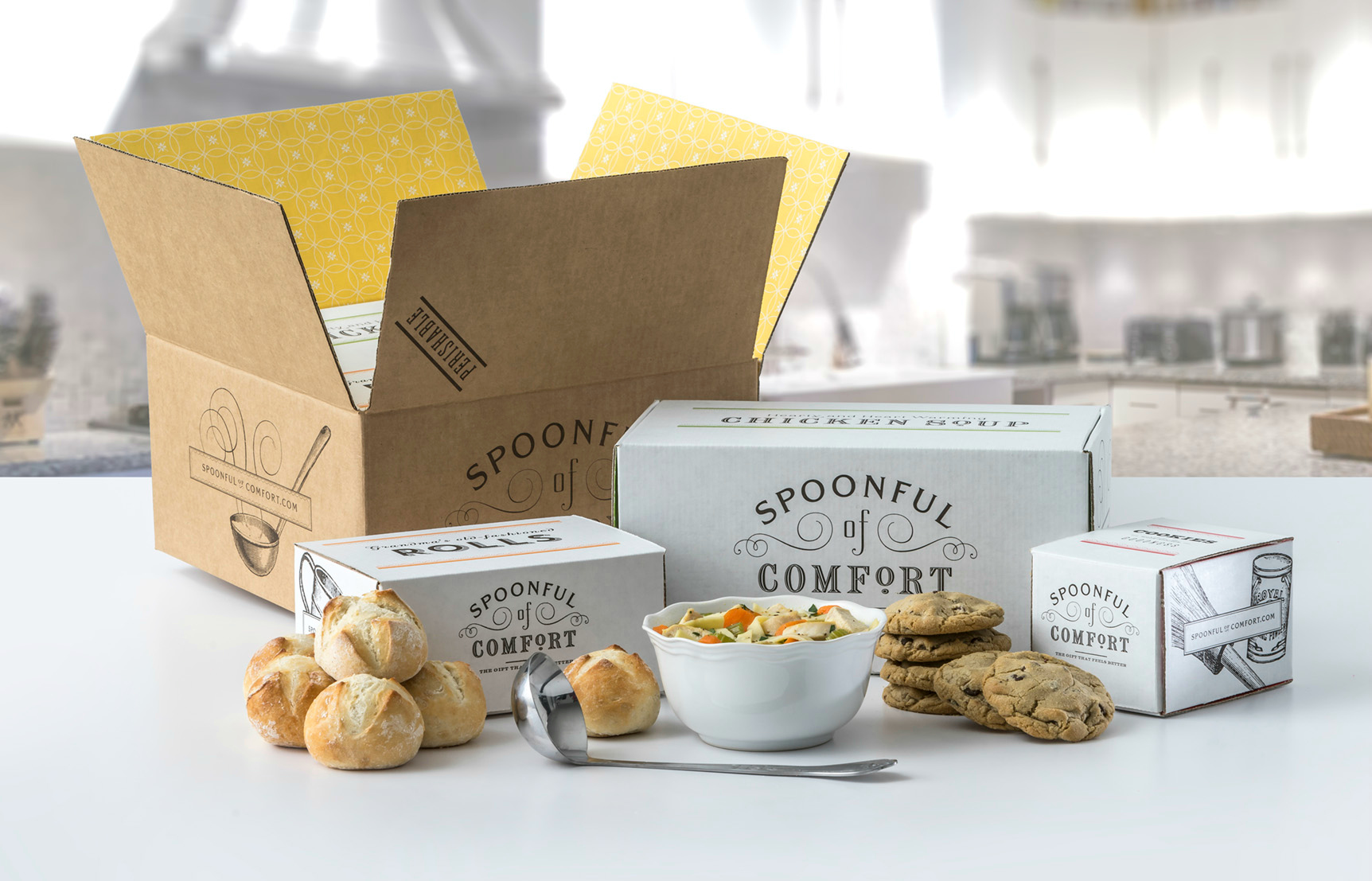 Spoonful of comfort allows you to send a care package and... 