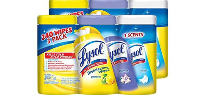 Lysol Advanced Cleaning Disinfecting Wipes Variety Pack