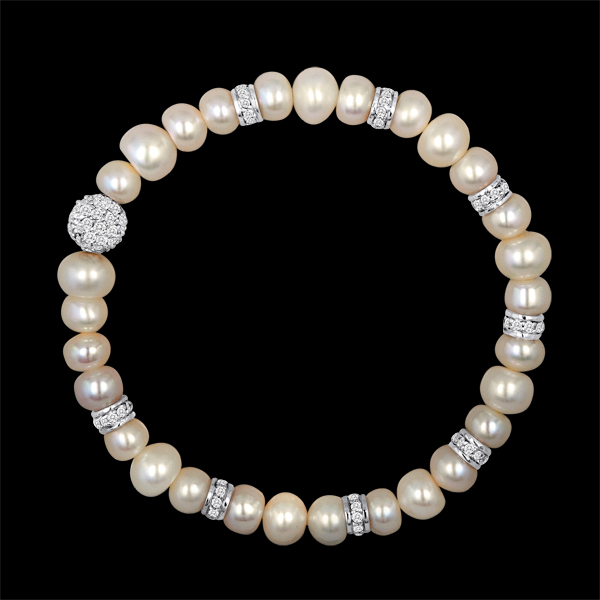 pearl rondel bracelet
