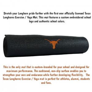 texas longhorns yoga mat