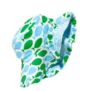 REVERSIBLE SUNHAT JOLI FISH TURQUOISE