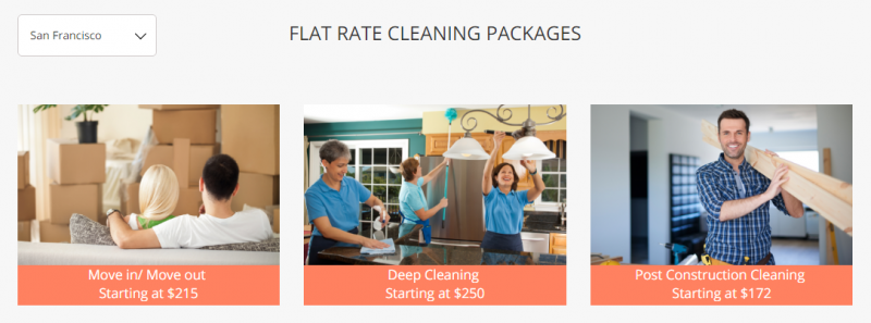 cleanify flat rate packages