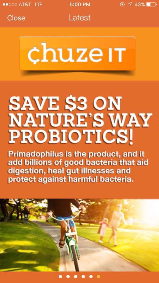 Chuze Probiotics coupon