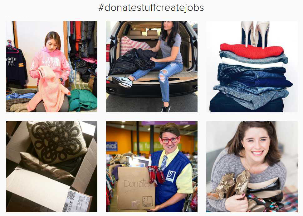 #donatestuffcreatejobs