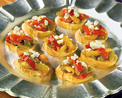 Bruschetta with Caramelized Onions and Goat Cheese- Bird seye