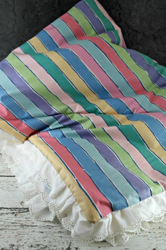 Handmade baby blanket, proceeds support mothers & babies in Israel