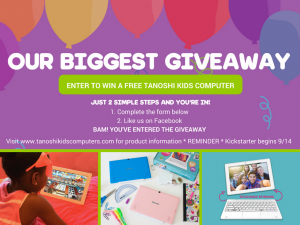 The Tanoshi 2 in 1 for Kids! A Tablet and Laptop in One Plus Enter Their Giveaway!
