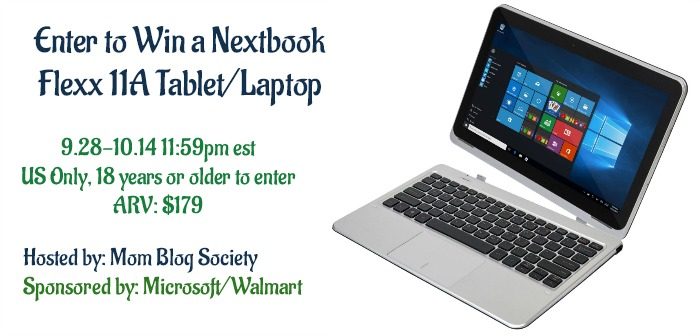 Win Your Own Nextbook Flexx 11A Tablet/Laptop (arv $179.00)