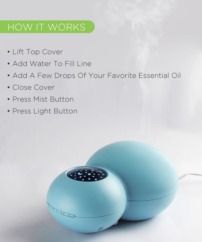 Sky Kids Oil Diffuser with a Starry Projection by ZAQ