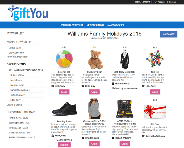 Don't Delay Start Your Holiday Wish List with GiftYou