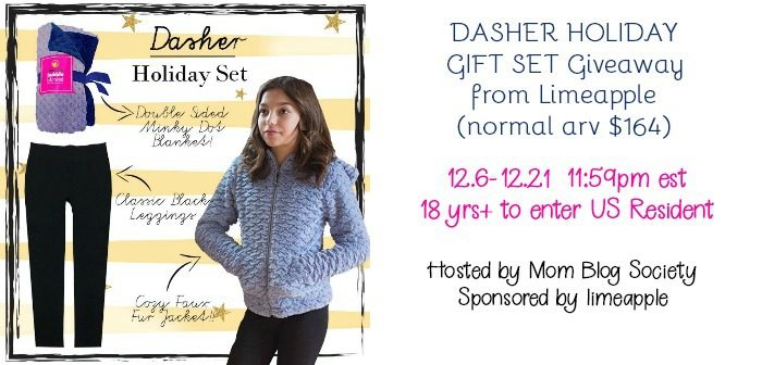 DASHER HOLIDAY GIFT SET Giveaway from Limeapple (normal arv $164)