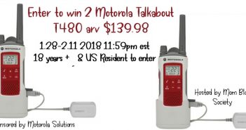 Enter to win 2 Motorola Talkabout T480 arv $139.98