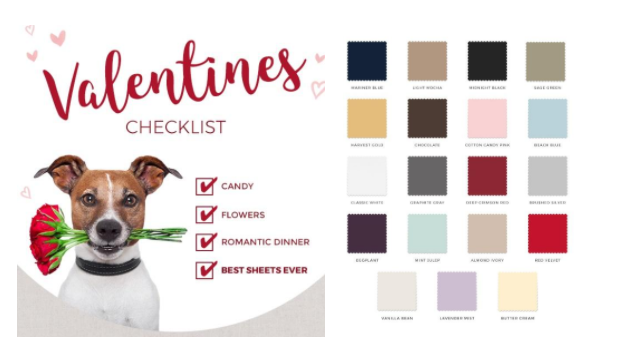 Skip the Chocolates and go Straight to the SHEETS this Valentine’s Day!